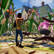 A screenshot shows a player surrounded by large ants and mosquitos.
